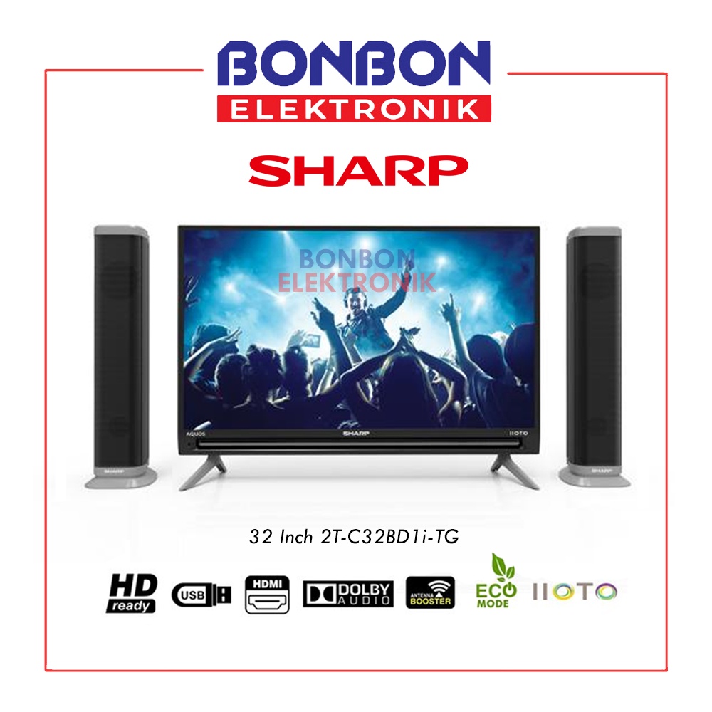 Sharp LED Digital TV 32 Inch 2T-C32BD1i-TG / 2TC32BD1I IIOTO 32BD1I