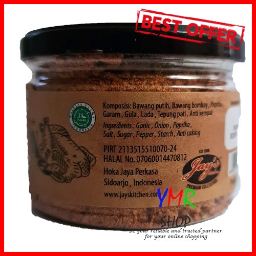 Jay's Jays Grill Master Bumbu Ayam Chicken / Ribs / Steak Seafood Magic Rub 70Gr