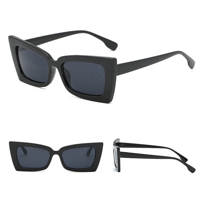 •OKEY BELI•KC404 Kacamata Hitam Wanita Kaca Mata Kotak Vintage Sunglasses Gaya Korea Import Murah-3