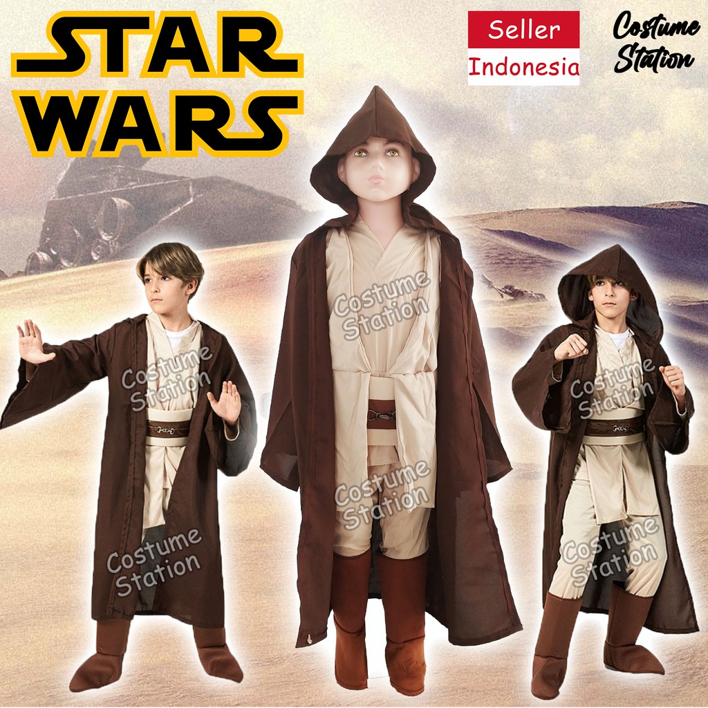 Kostum Star Wars Jedi / Costume Obiwan Kenobi anak laki