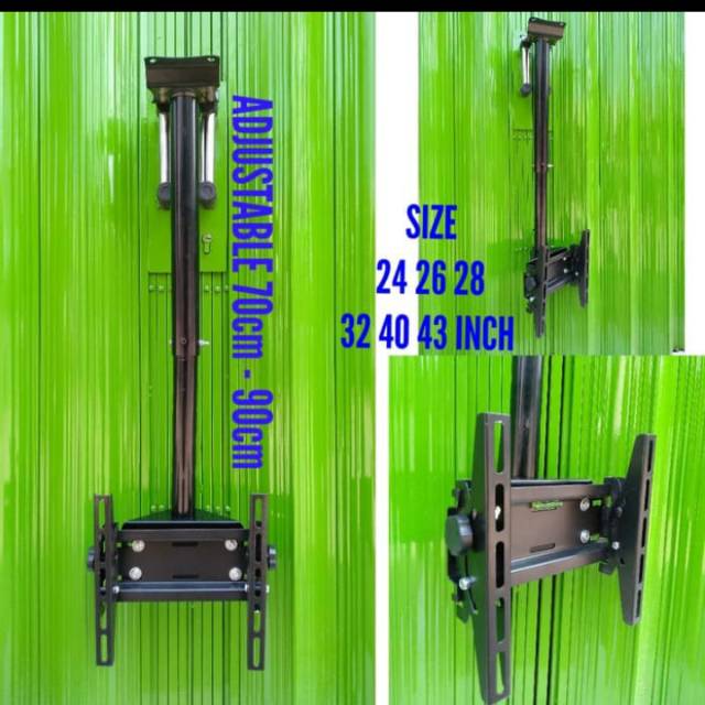 Bracket TV Gantung 43 40 32 28 26 24 INCH Super Premium Model