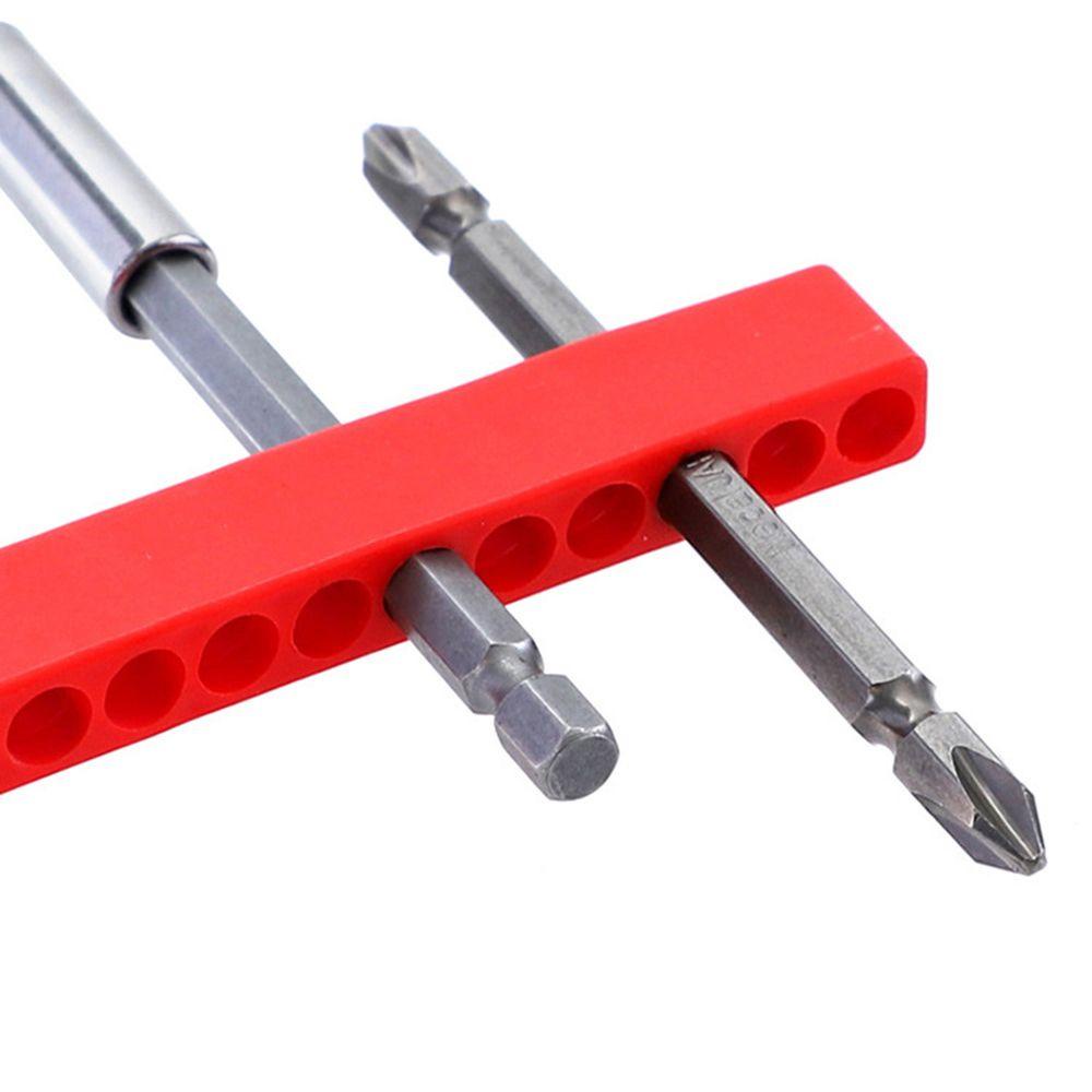 Solighter Screwdriver Bit Holder 6per12/32lubang Power Accessories Rack Kit Penyimpanan Kepala Obeng