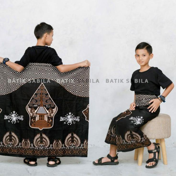 Jangan Ketinggalan order..  sarung batik NU. sarung NU anak (hijau & coklat)
