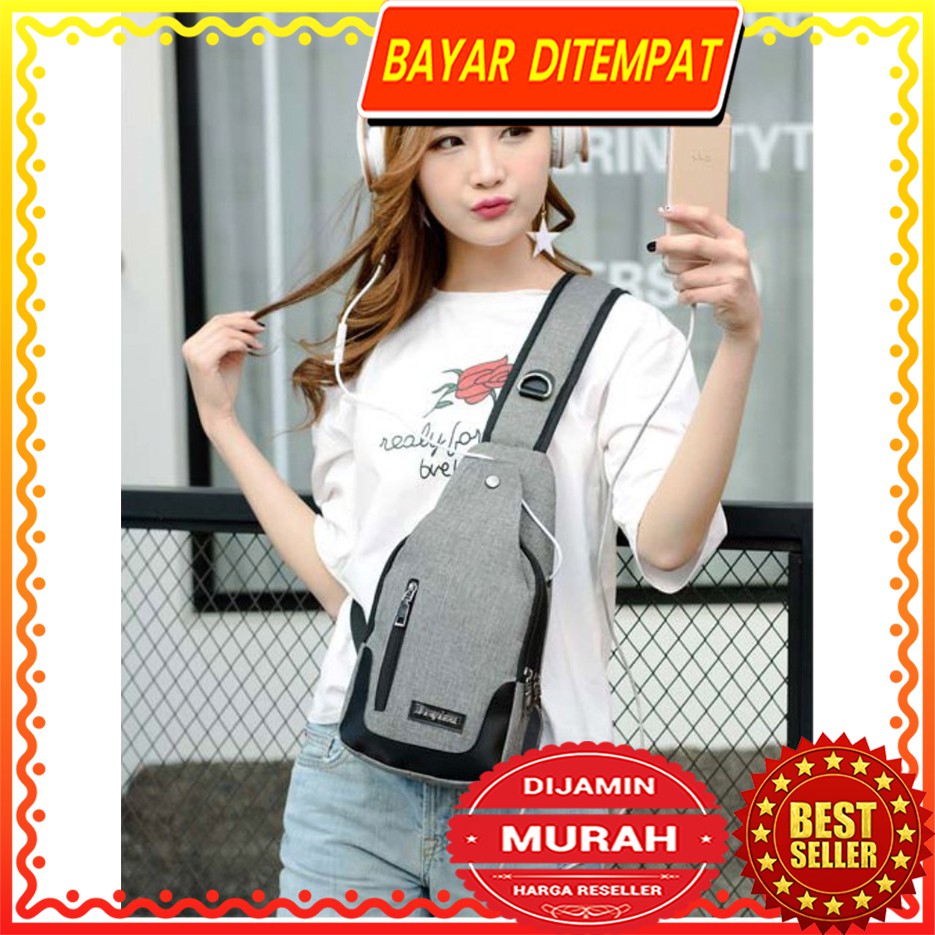 WYK07 Tas Selempang Kanvas MERK DXYIZU BRAND Spen V2 Diskon Murah Impor Brand New TKM