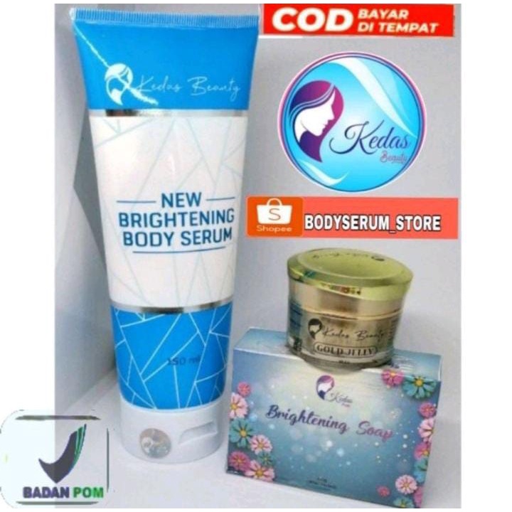 [BISA COD] TERLARIS GRATIS ONGKIR PROMO Kedas Beauty Body Serum &amp; Scrub