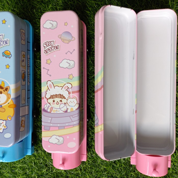 

Menakjubkan Tempat Pensil Bis Rautan + Roda / Kaleng Pensil Bis Tingkat + Roda Gilaa!!!