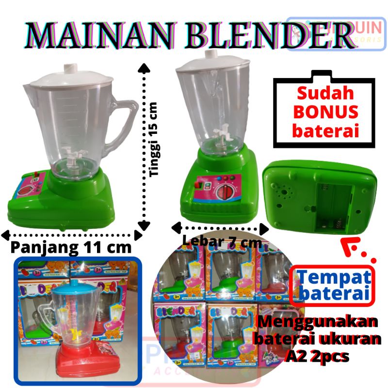 Mainan Blender jus, mainan anak perempuan masak-masakan blender