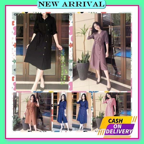 57740 Baju Midi Dress Gaun Pesta Wanita Hitam Baju Dress Pesta Kondangan Cewek Import Korea Terbaru 