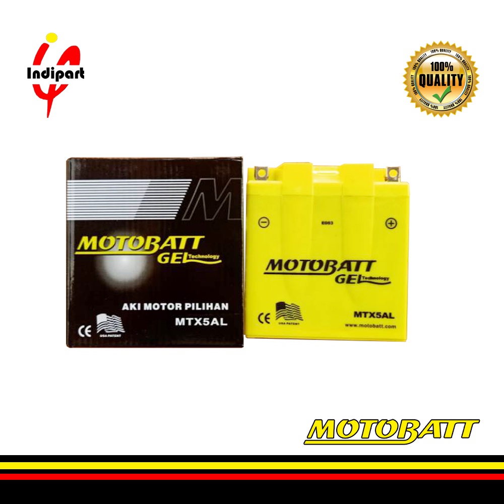 Aki Kering Motor Motobatt MTX5AL Original