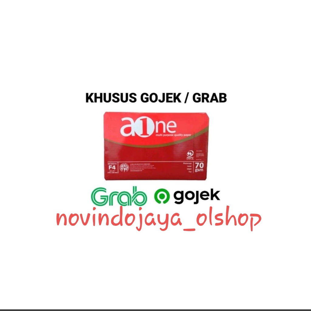 

KERTAS HVS AONE A4 70GRAM / KERTAS MURAH / KHUSUS GRAB GOJEK