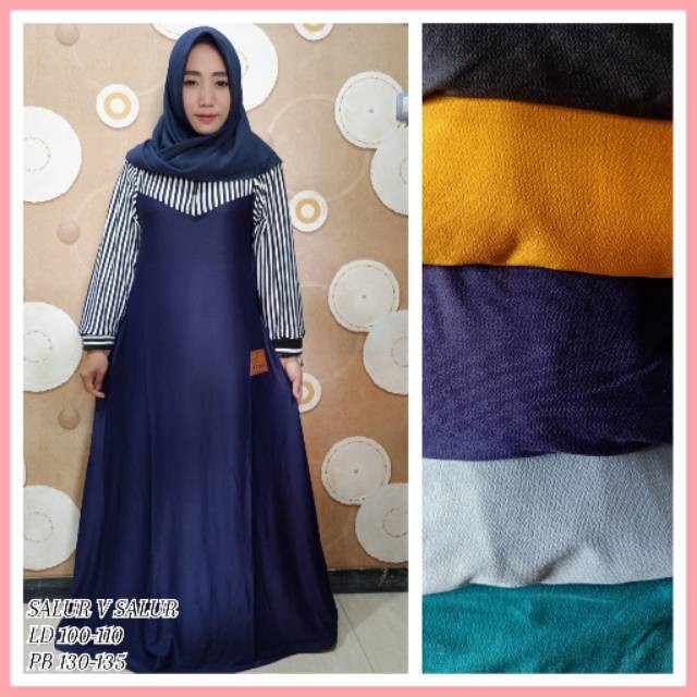 GAMIS STELLA KOMBINASI SALUR