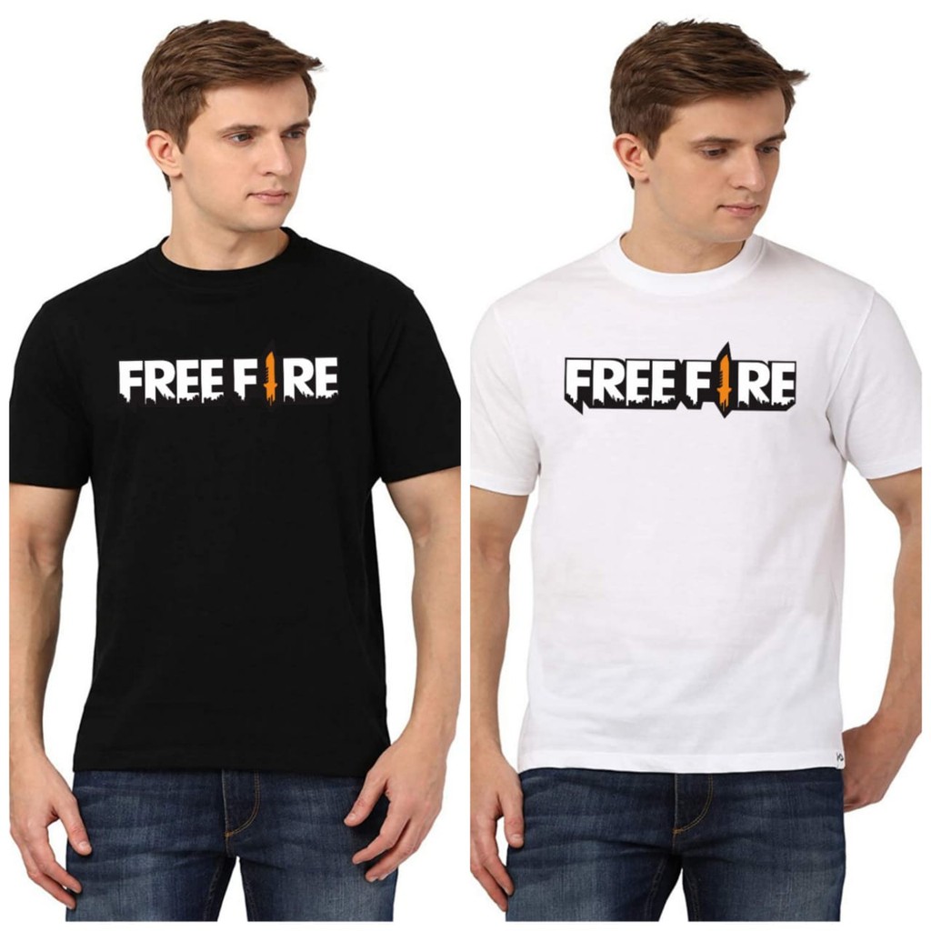 Kaos Gamer FF Bahan Katun Combed 30s Premium size M-L-XL