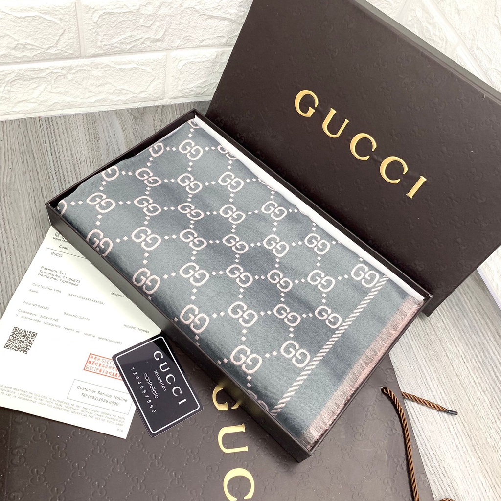 LX4015 SELENDANG WANITA PREMIUM SCARF / SYAL G*UCC*I BRANDED FULL SET FREE PAPERBAG + BOX + FAKEBILL IMPORT QUALITY KUALITAS PLATINUM-4