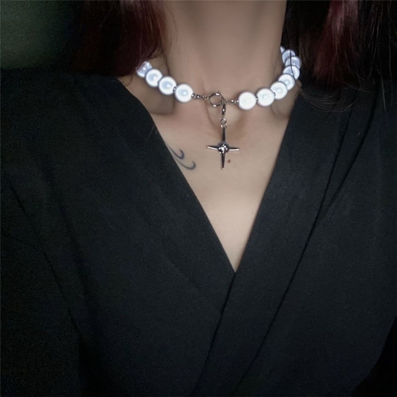 KVK sama kata gaya rak kalung untuk wanita niche desain baru trendi manik-manik sederhana kalung wan