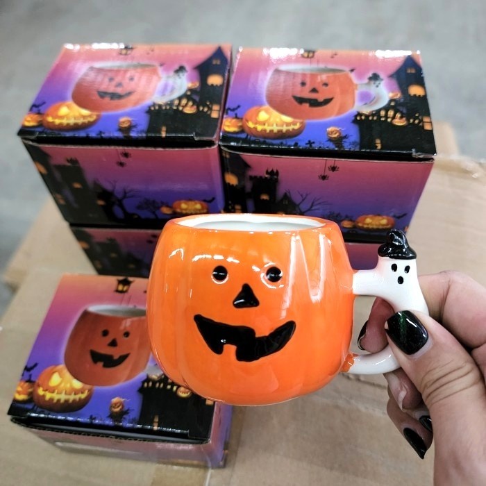 Gelas Labu Halloween Kado Souvenir Mug Haloween Pumpkin Tempat Pensil