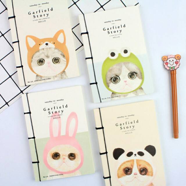 

Garfield Story Plain Notebook A6