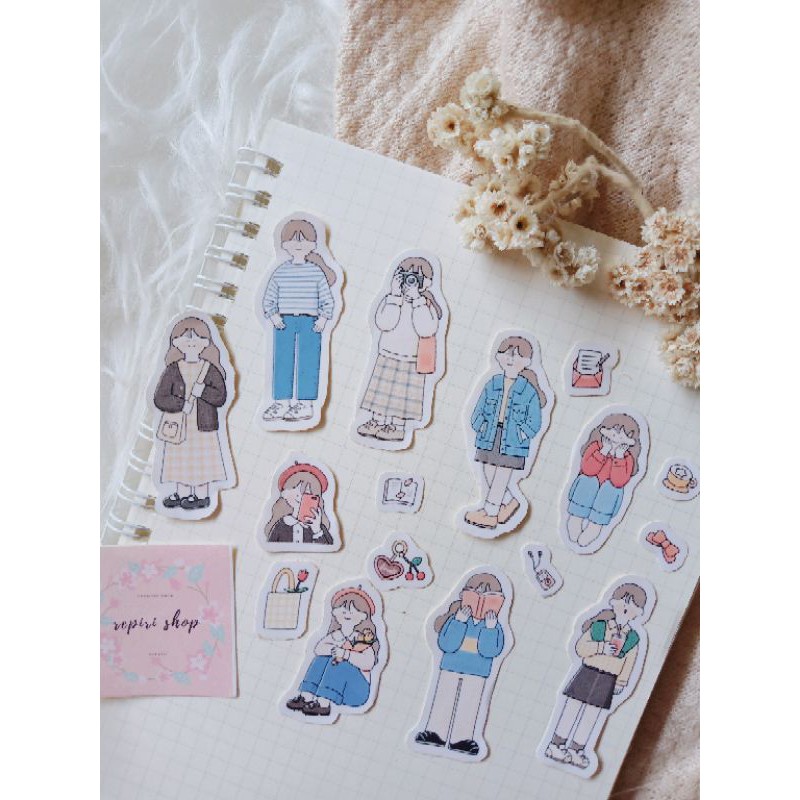 

STIKER KOREAN GIRL SET STICKER