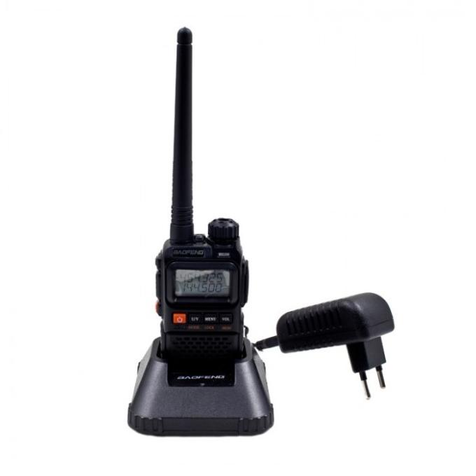 Radio HT BAOFENG POFUNG Dual Band UHF VHF UV-3R PLUS - Black ary55 Ayo Beli