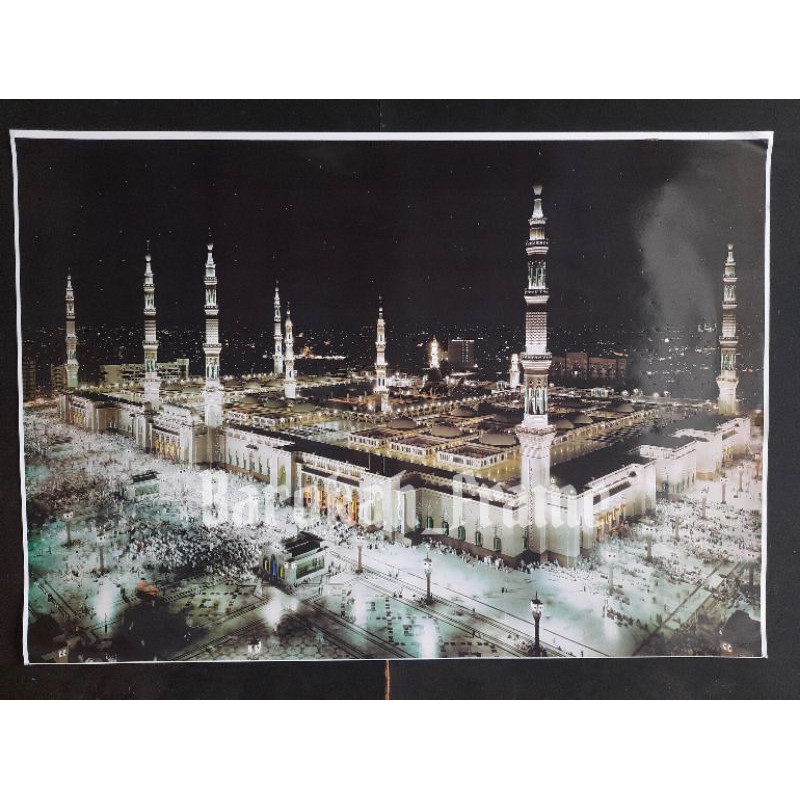 poster mekah gambar mekah madinah ukuran 70x100