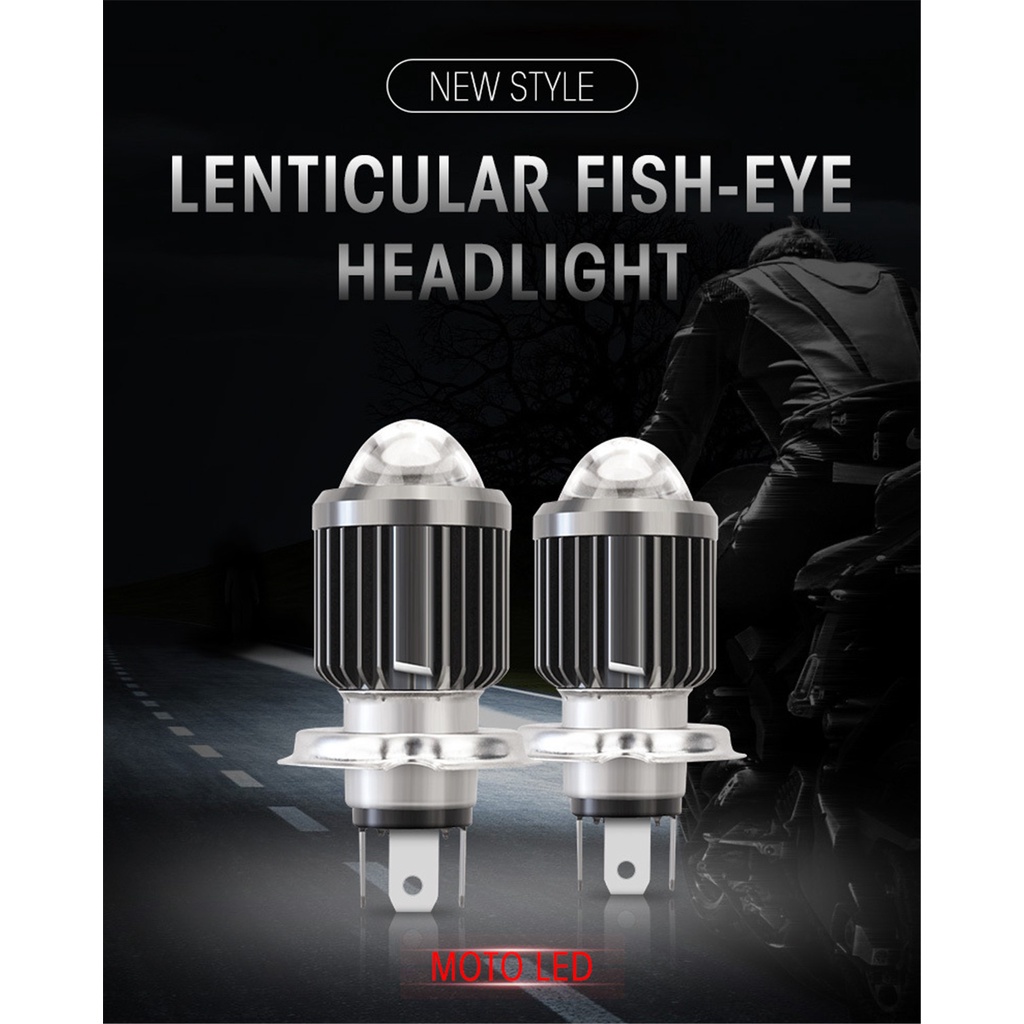 COD H4 H6 BA20D Moto Led Motorcycle Headlight Bulbs CSP Lens Moto 6000LM Hi Lo Lamp Scooter Accessories Fog Lights 6000K 12V