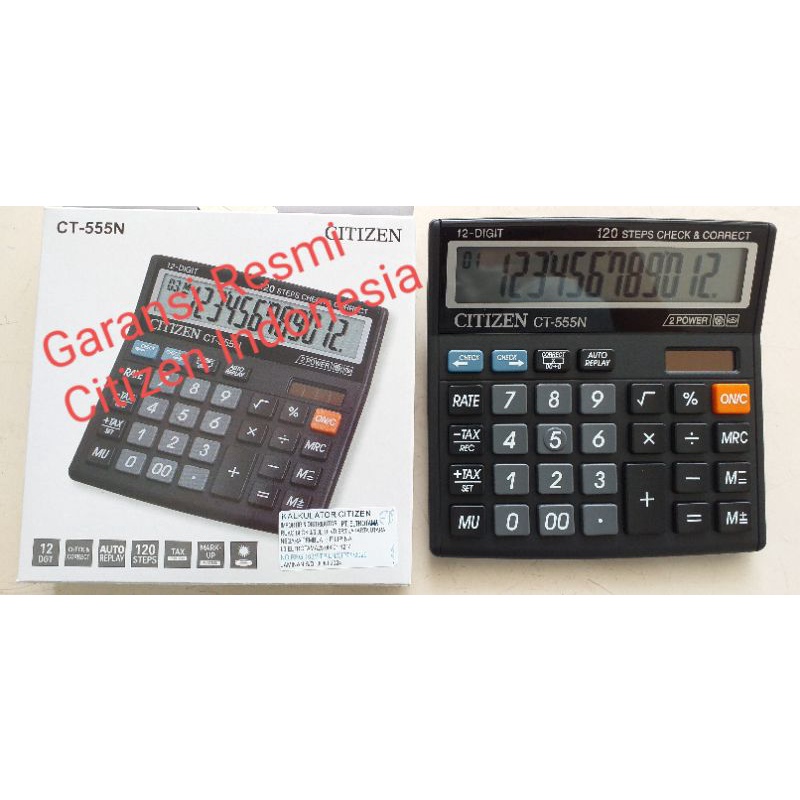Citizen CT-555N - Kalkulator meja Office check correct CT555N ORIGINAL
