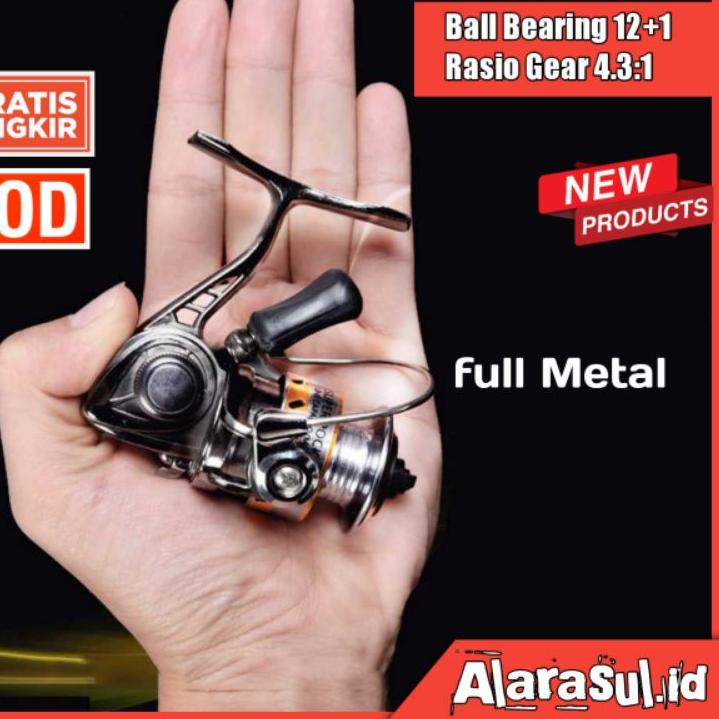 (SIAP KIRIM!) Reel Pancing Mini Rill Mini Reel Pancing Murah Reel Pancing Mini Spinning 4.3:1 Gear R