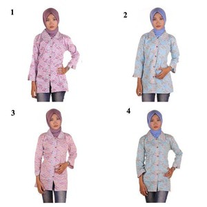 Blouse Batik I Blouse Kerja Wanita Batik I Blus Batik Wanita Lili