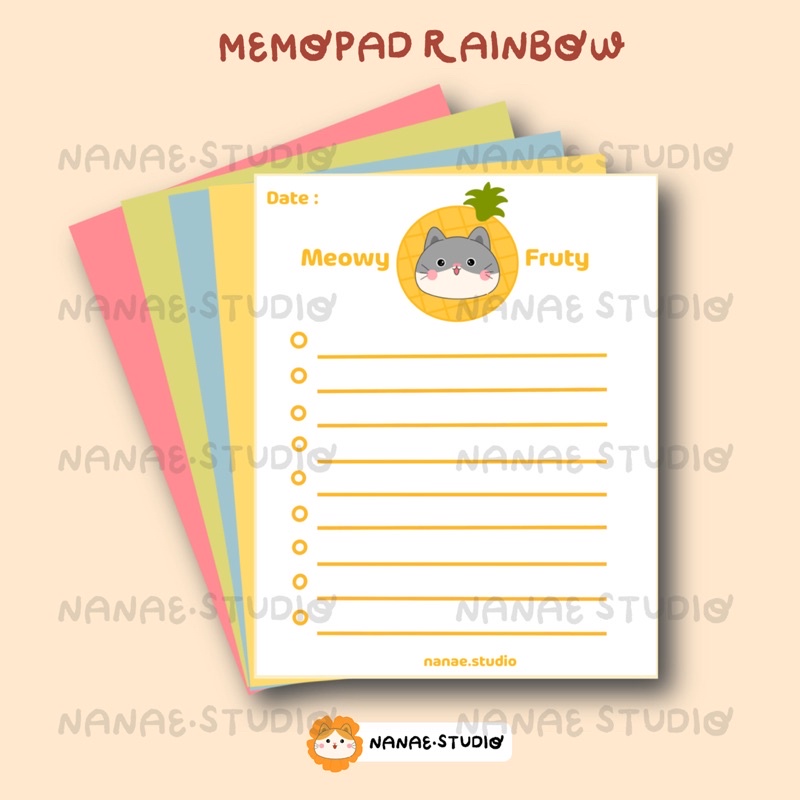 

Notebook Rainbow - Pineapple NB01 | Nanae.studio