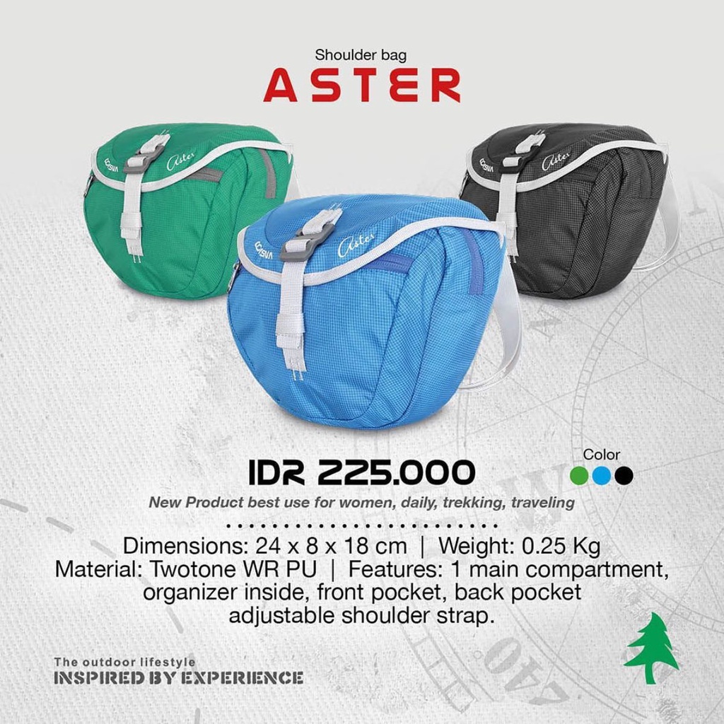 TAS SELEMPANG CONSINA ASTER - Tas Selempang Cewek - Tas Pinggang - Tas Camera