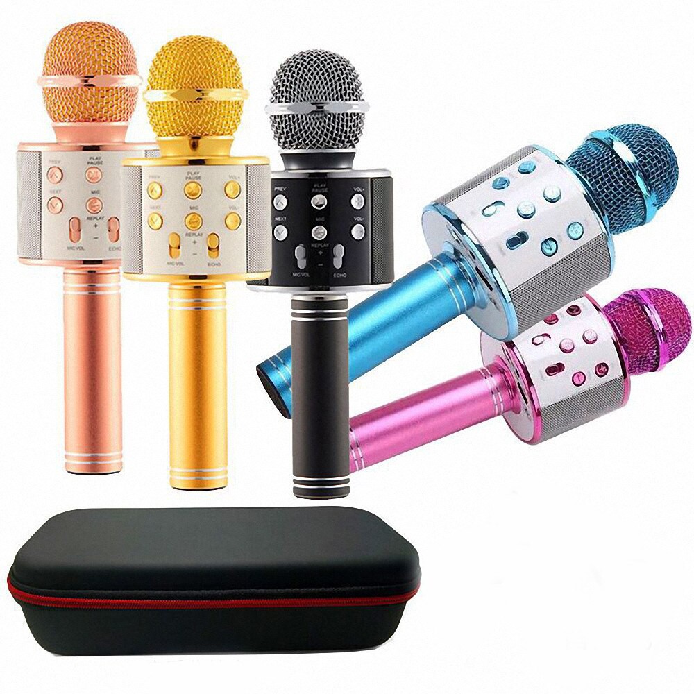 SPEAKER BLUETOOTH + MIC KARAOKE 702 - WIRELESS BLUETOOT BASS PLUS MIC [ BISA COD ]