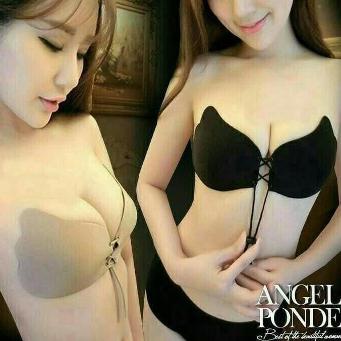 Wing bra push up angel strapless wings bh lingerie tali Wanita gym top