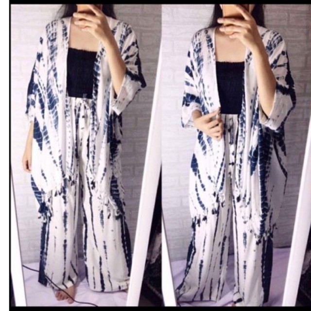 SET OUTER CARDIGAN TIE DYE KARDIGAN TIE DIE TIEDYE-3