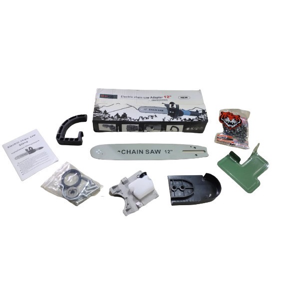 Adapter Chainsaw / Converter / Adaptor Mesin Gerinda Grinder 4&quot;/Adaptor Singso Sinso Chainsaw Gergaji Chain Saw Potong Kayu BESTTOOLS/Besttools Mesin gergaji kayu chainsaw 12&quot; conventer Adaptor gerinda 4&quot; BERKUALITAS