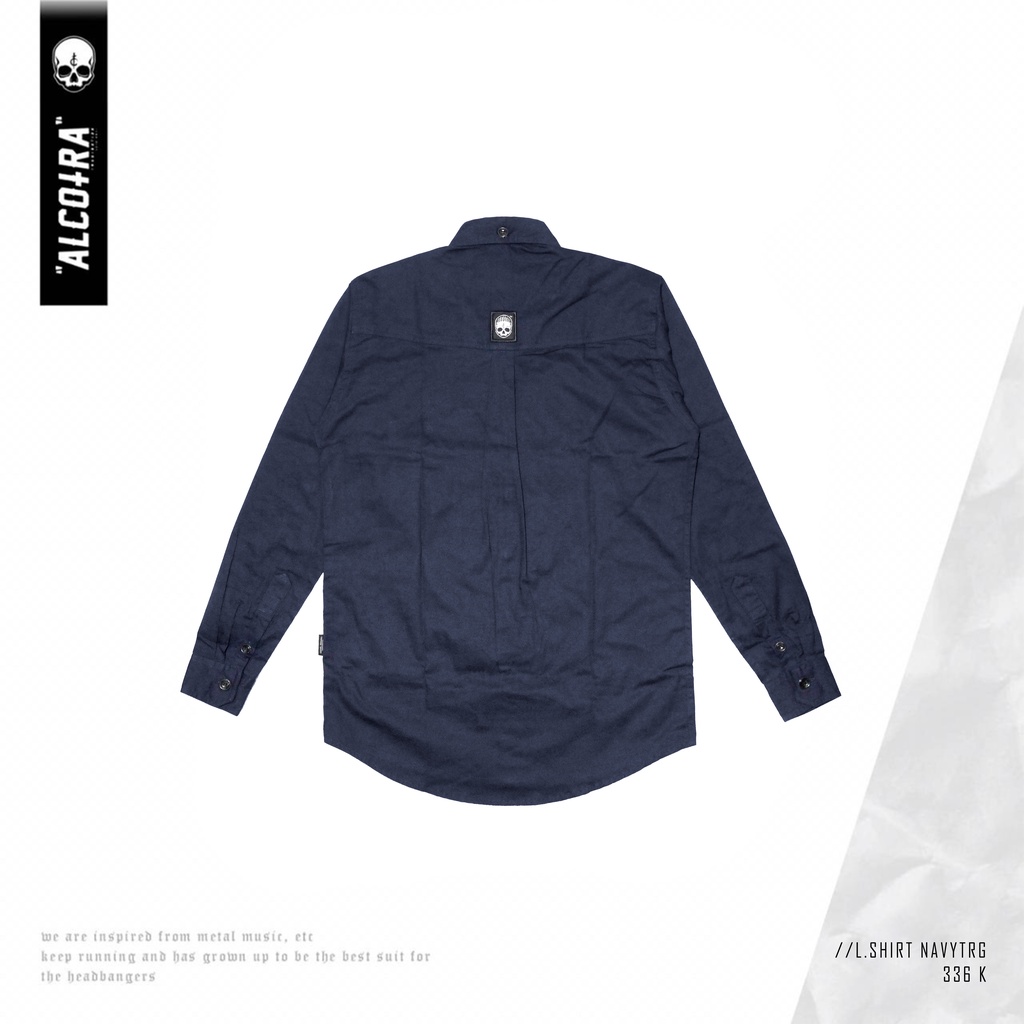 L.SHIRT NAVY TRG // KEMEJA LENGAN PANJANG NAVY BARU