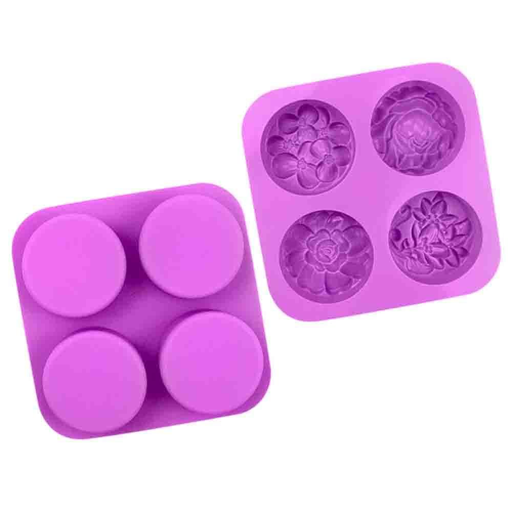 Solighter Silicone Soap Mold Making Supplies Perlengkapan Sabun Handmade 4per6 Cavity