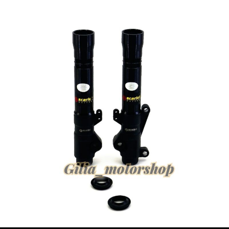 bottom shock satria 150 tabung shock depan satria Fu scarlet