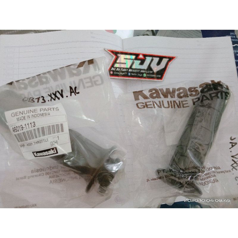 HANDPAD KAZE ORIGINAL KAWASAKI &gt;&gt;1 SET ISI 2 KANAN KIRI&lt;&lt;MURAH