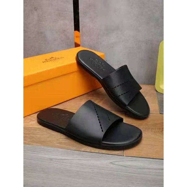 sandal pria heme2022 sendal cowok slide slip on mirror slippers men P1SHOES