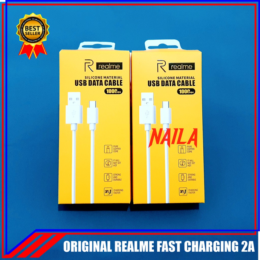 Kabel Data Realme C11 C12 C21 ORIGINAL 100% Micro USB