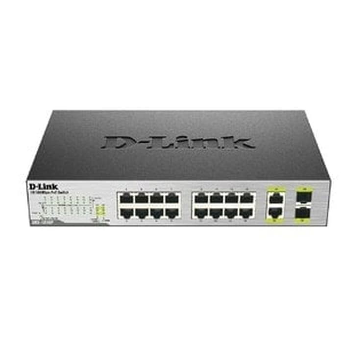 DLink DES-1018MP 18-Port PoE Switch With 2 Gigabit Port