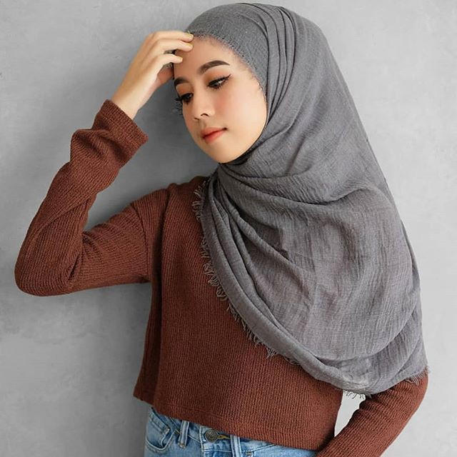 Model Hijab Pashmina Crinkle