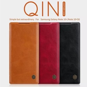 Cover Samsung Galaxy Note 10 Note 10 Plus Flip Leather Cover Nillkin Qin Case