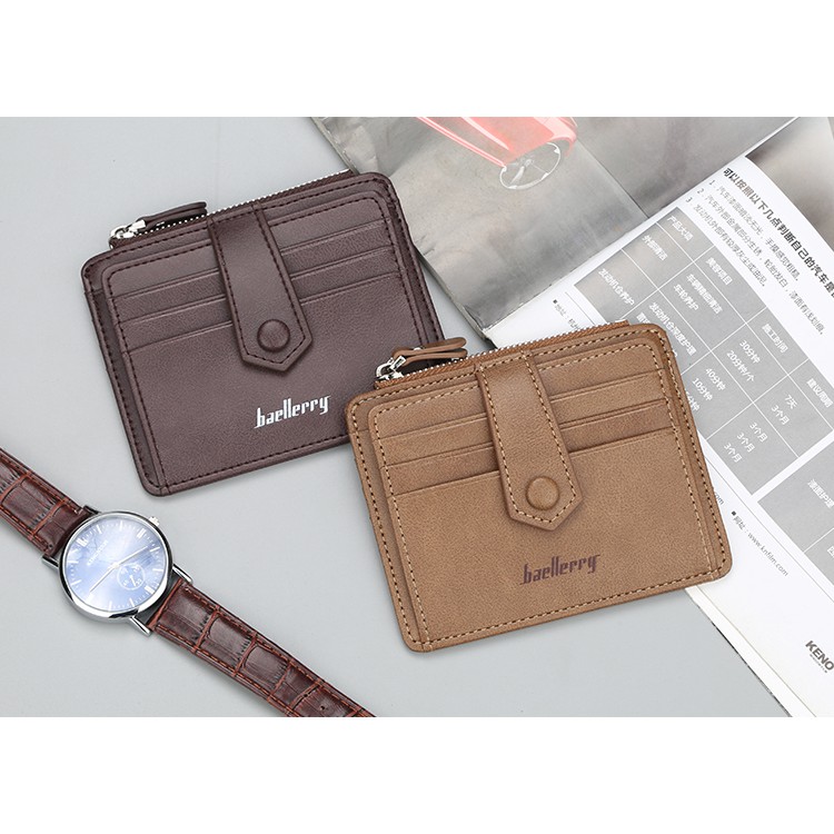 BAELLERRY K9102 Dompet Kartu Pria Bahan Kulit PU Leather Premium WATCHKITE WKOS