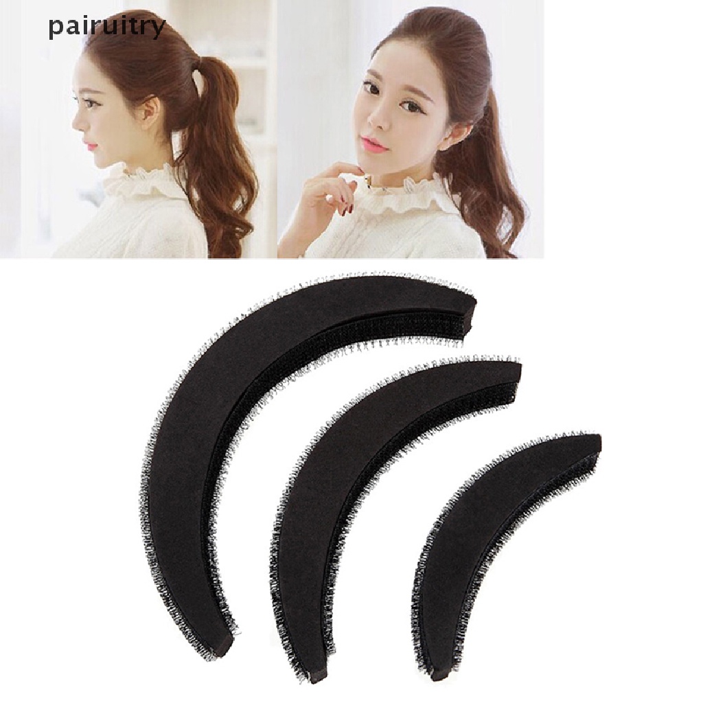 Prt 3Pcs / set Bantalan Penambah Volume Rambut Untuk Aksesoris Wanita PRT