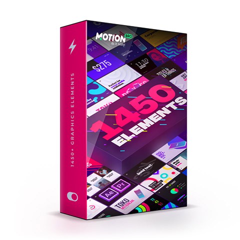 [LIMITED EDITION] 1450 Graphics Pack Premiere After Effect Windows Mac