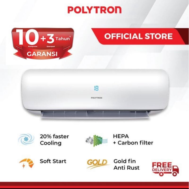 AC POLYTRON 1 PK PAC 09VZ NUEVA ICE + INSTALASI PEMASANGAN