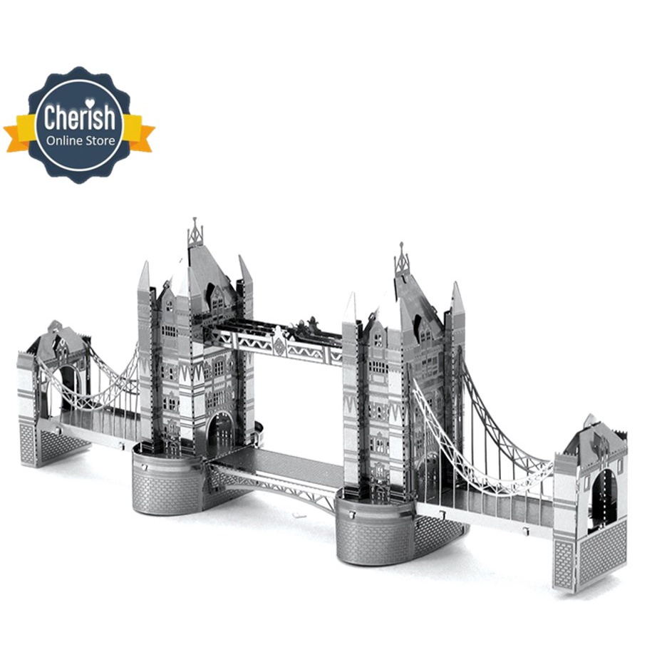 Puzzle 3D Metal LONDON BRIDGE Replika Bangunan Arsitekur MB-035