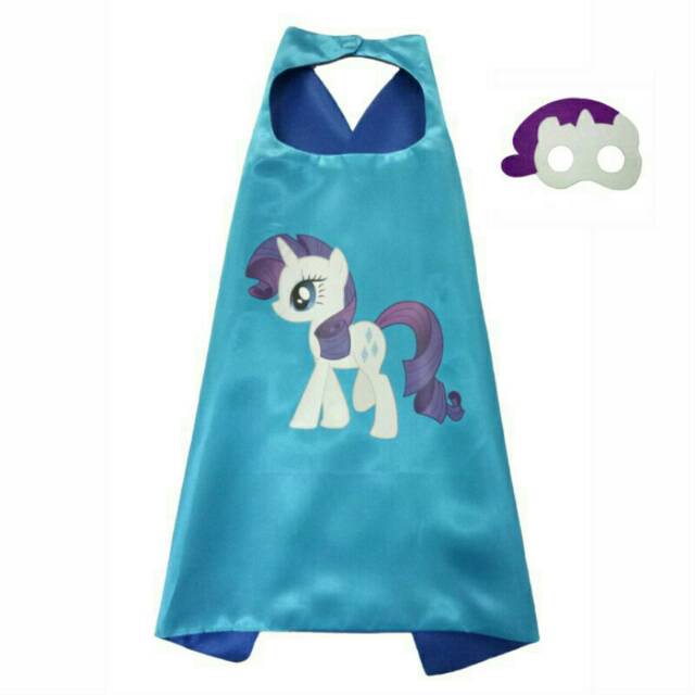 MOMBABY1 Jubah My Little Pony dan Topeng atau Kado Mainan Anak My Little Pony Jubah dan Topeng