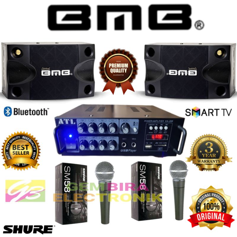 paket sound system karaoke bmb bluetooth original
