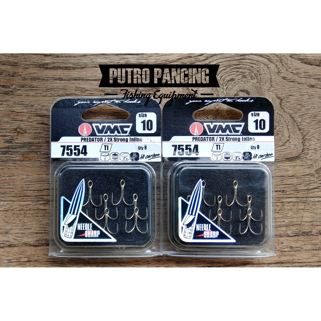 Hook Treble VMC 7554  2x Strong  Size 10  Isi 8